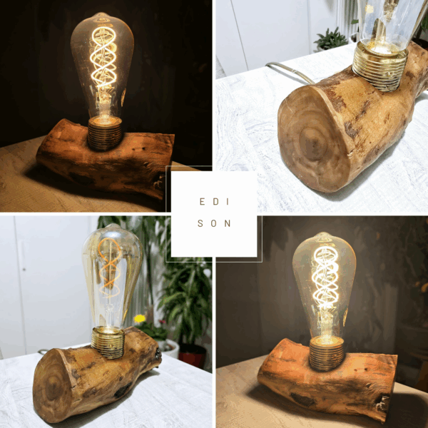 lampade legno ulivo