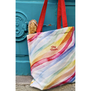 borsa cotone illustrata porta tutto