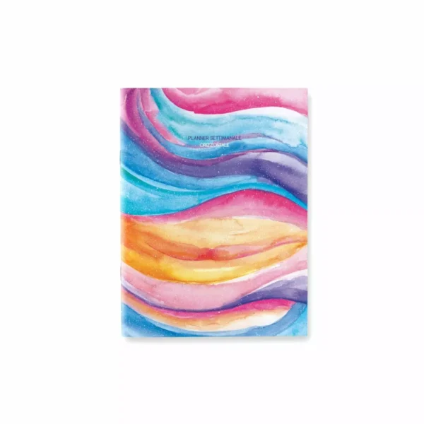 Planner non datato illustrato mensile settimanale