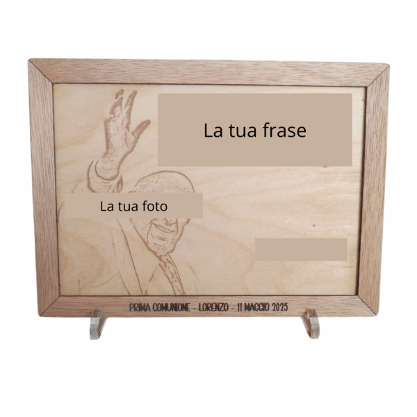 bomboniera quadro in legno