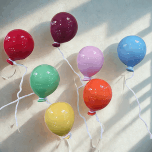 palloncini in ceramica dipinti a mano
