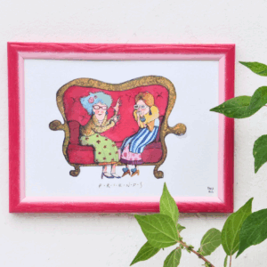cartoline illustrate dipinte a mano
