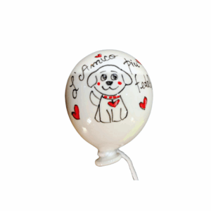 palloncino in ceramica dipinto a mano amico a 4 zampe