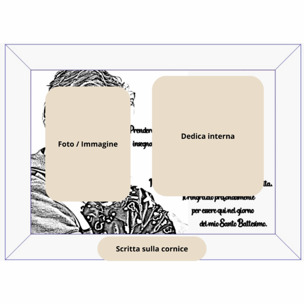 Esempio quadro bomboniera personalizzato