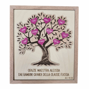 albero della vita per maestre insegnati personalizzato