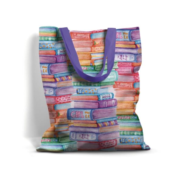 borsa cotone illustrata porta tutto