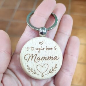 Portachiavi legno personalizzabile