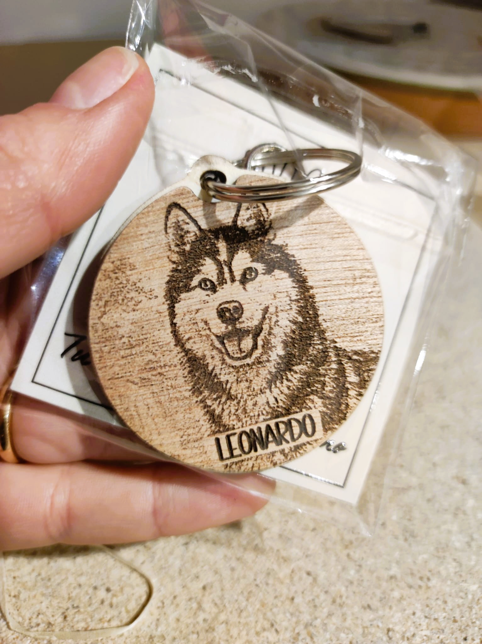 Portachiavi legno personalizzabile - immagine 15
