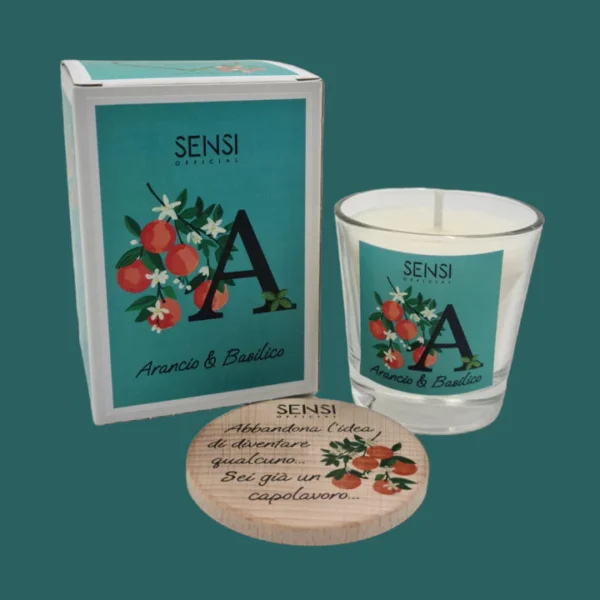 candela cera di soia artigianale