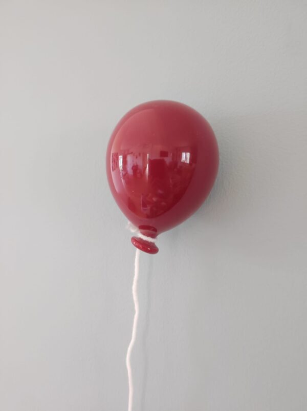 palloncino in ceramica dipinto a mano amaranto
