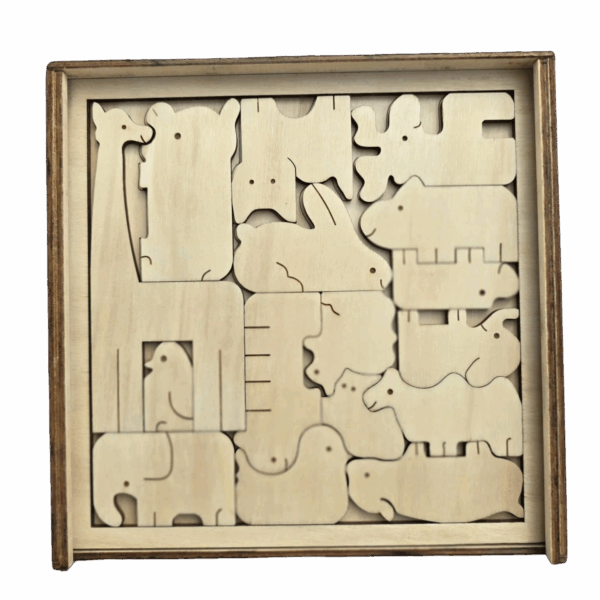 gioco puzzle animali