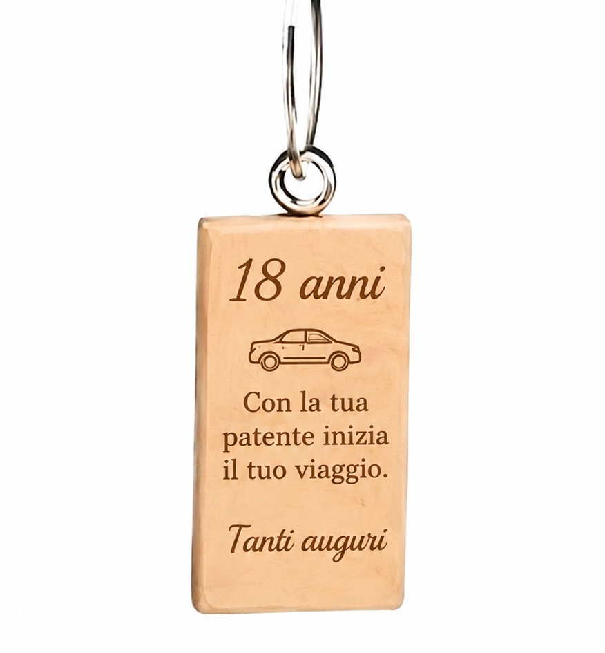 Portachiavi legno personalizzabile - immagine 3