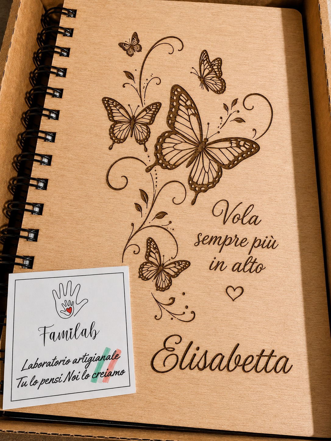 Agenda personalizzata con copertina in legno - immagine 9