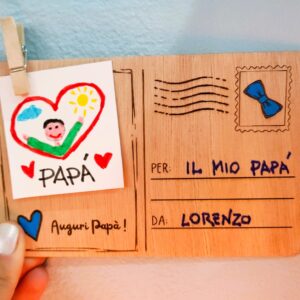 Cartolina con disegno Festa del Papà