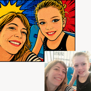 Foto pop art su tela